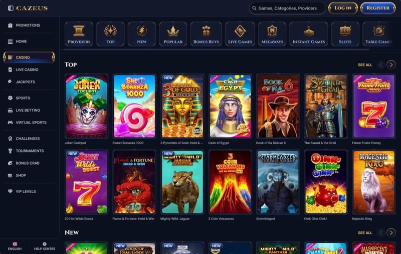 Experience Cazeus Casino Online in the UK with a Wide Game Selection